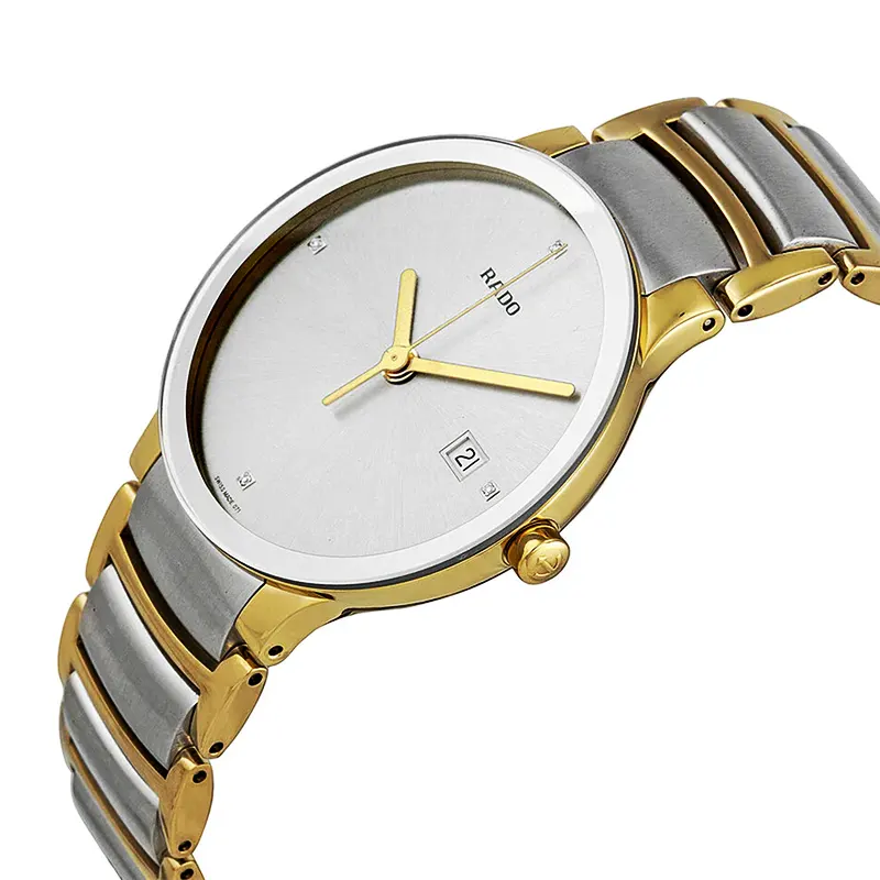 Rado Centrix Silver Dial Two-tone Fashion Men's Watch- R30931713